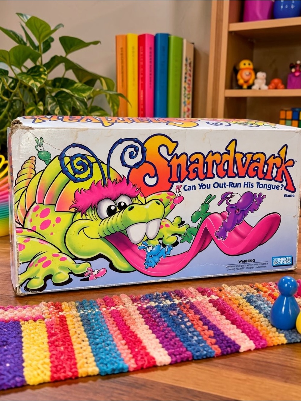 Vintage 1992 Parker Brothers Snardvark Board Game Parts Repair Incomplete